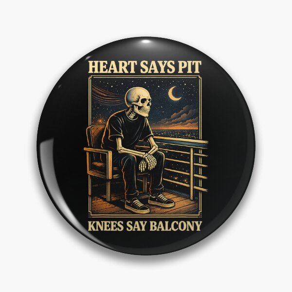 Item preview, Heart Says Pit Knees Say Balcony Classic Music Fan Humor designed and sold by Societit.