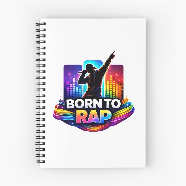 Item preview, Born to Rap Neon Silhouette designed and sold by lorand-designs.