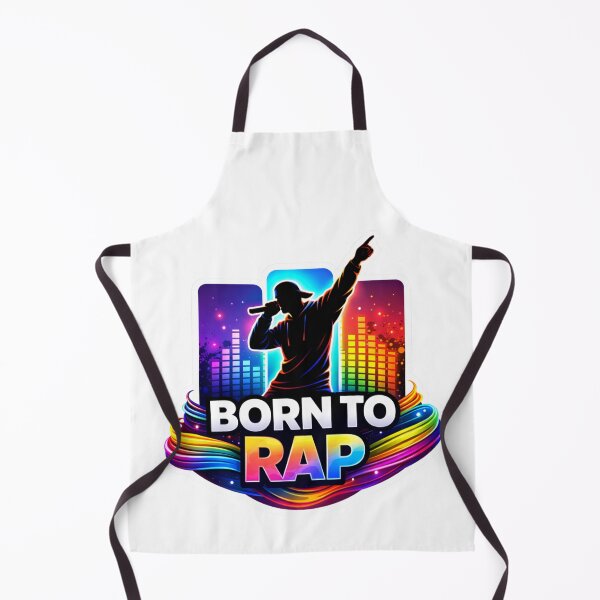 Item preview, Born to Rap Neon Silhouette designed and sold by lorand-designs.