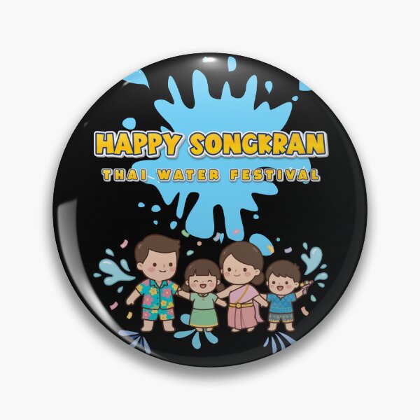 Item preview, Happy Songkran Thai Water Festival – Cute Thailand New Year Design designed and sold by CHANCHANAI.