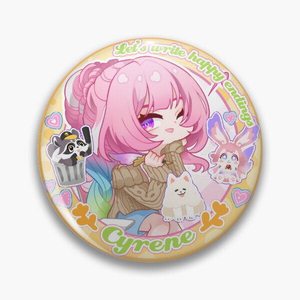 Item preview, Cute Honkai Star Rail Modern Badge Amphoreus CYRENE designed and sold by rireirireika.