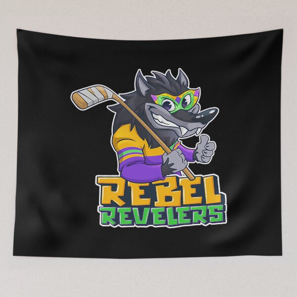 Item preview, Rebel Revelers Mascot Logo designed and sold by Hoodybaba.