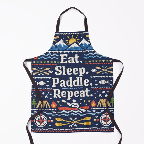 Item preview, Eat Sleep Paddle Repeat Outdoor Adventure Knitting Pattern designed and sold by Mauswohn.