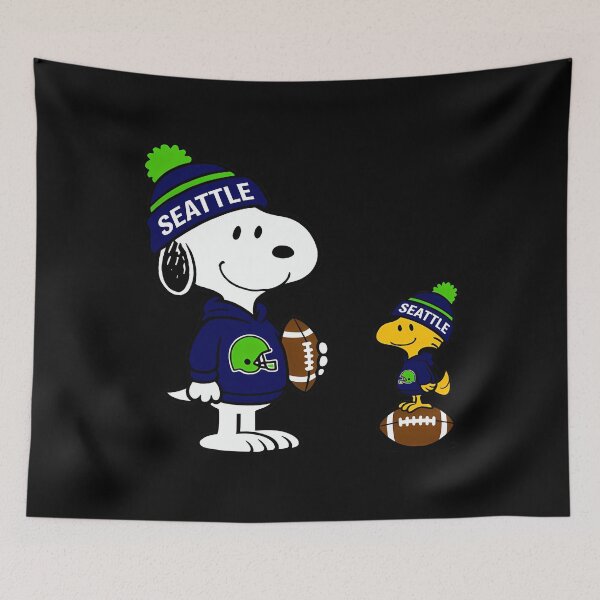 Item preview, Seattle Seahawks Snoopy And Woodstock Football designed and sold by Hoodybaba.