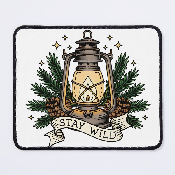 Item preview, Stay Wild Camping Lantern designed and sold by FloraInk.