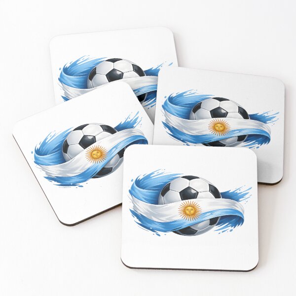 Item preview, Argentina Football Pride – Sky Blue White Soccer Design designed and sold by RolMerch.