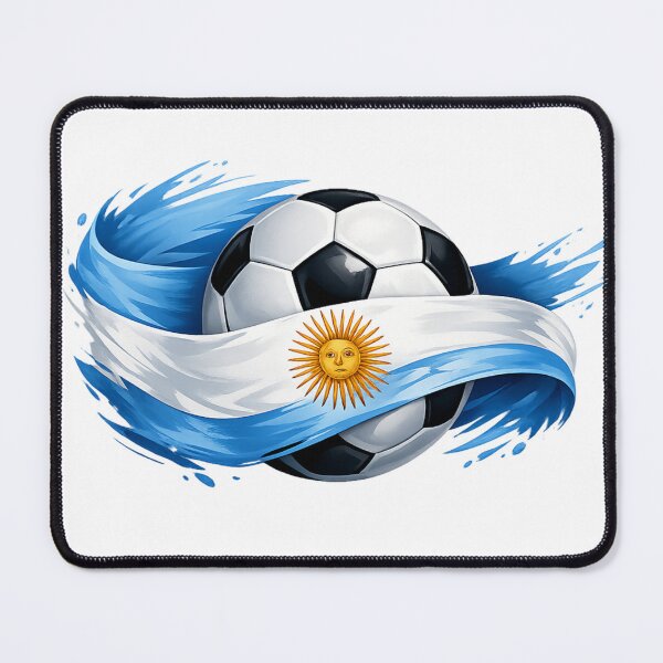 Item preview, Argentina Football Pride – Sky Blue White Soccer Design designed and sold by RolMerch.