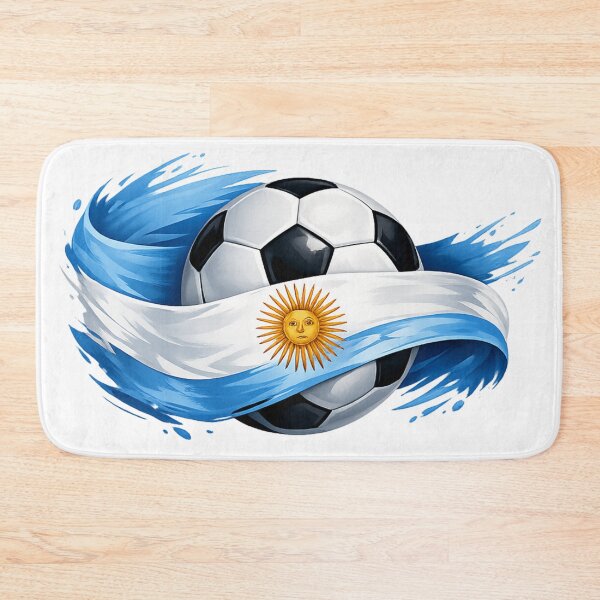 Item preview, Argentina Football Pride – Sky Blue White Soccer Design designed and sold by RolMerch.