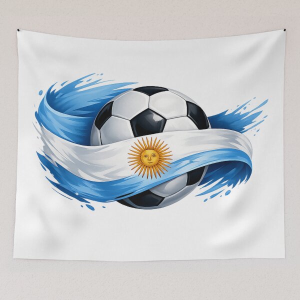 Item preview, Argentina Football Pride – Sky Blue White Soccer Design designed and sold by RolMerch.