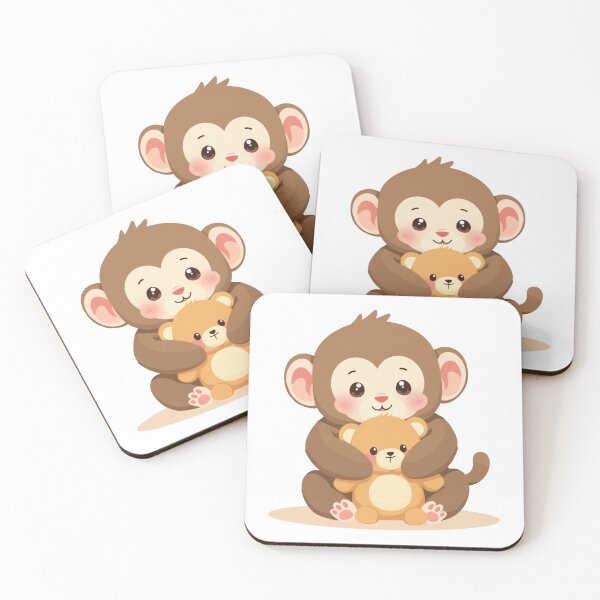 Item preview, KAWAII PUNCH MONKEY designed and sold by GenArtWear.