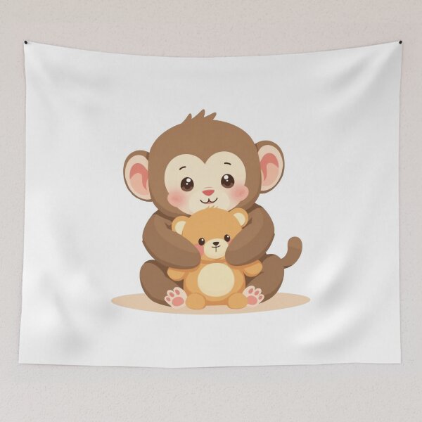 Item preview, KAWAII PUNCH MONKEY designed and sold by GenArtWear.