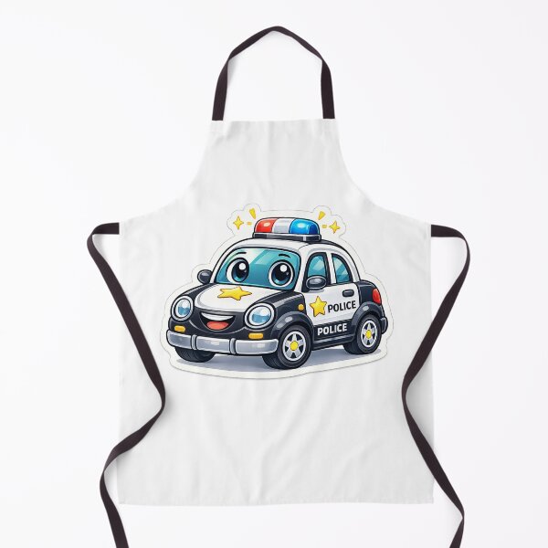 Item preview, Cute Cartoon Police Car Sticker designed and sold by vibingshopau.