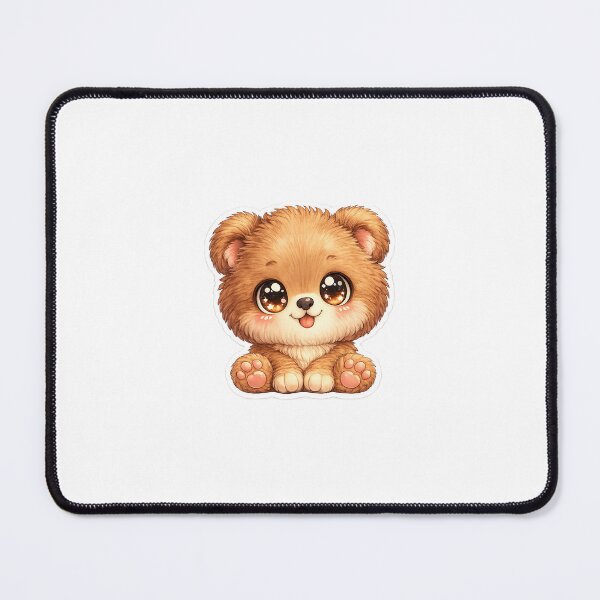 Item preview, Big Head Bear Cub Cute Sticker designed and sold by VeloraDzyns.