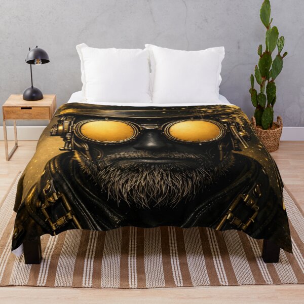 Item preview, Steampunk Gentleman Portrait in Gold and Black designed and sold by Kaleidoscope Print.
