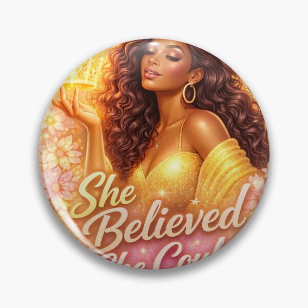 Item preview, She Believed She Could She Did designed and sold by Level Up Muse.