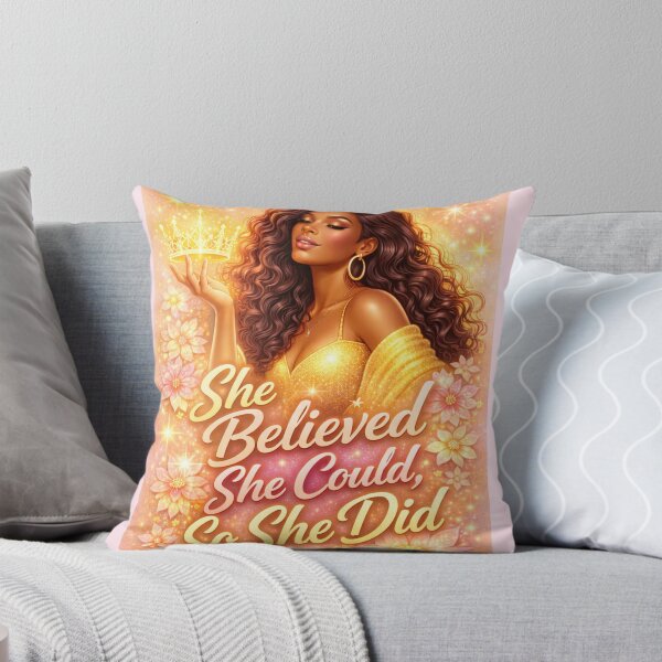 Item preview, She Believed She Could She Did designed and sold by Level Up Muse.