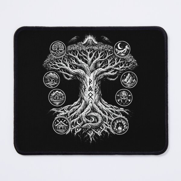 Item preview, Yggdrasil Tree of Life Viking Design | Norse Mythology World Tree with Runes | Nordic Pagan Symbol designed and sold by R3X .