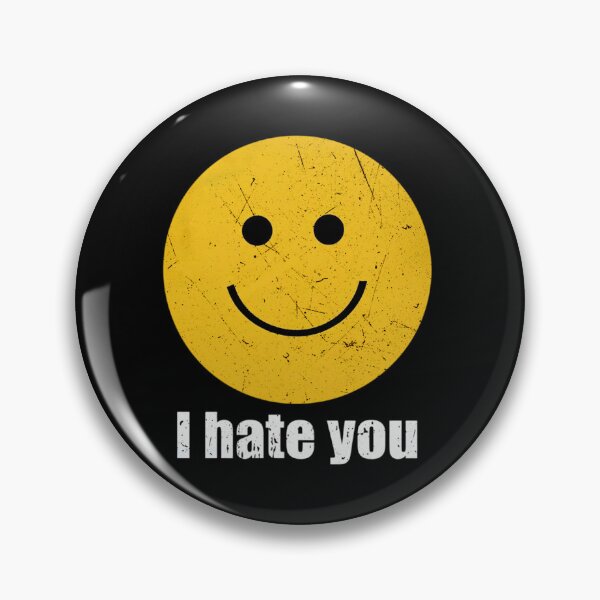 Item preview, I Hate You Smiley-Face Dark Humor  Cute Bipolar designed and sold by HughIeas.