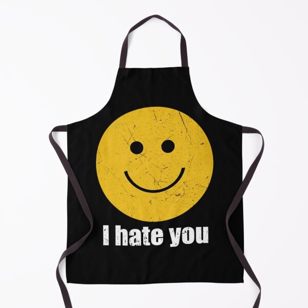 Item preview, I Hate You Smiley-Face Dark Humor  Cute Bipolar designed and sold by HughIeas.