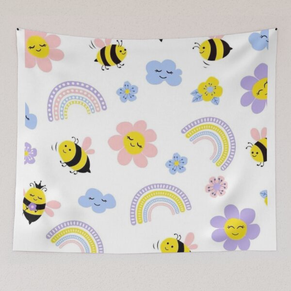 Item preview, Rainbow and Bees designed and sold by raghavalmalik.