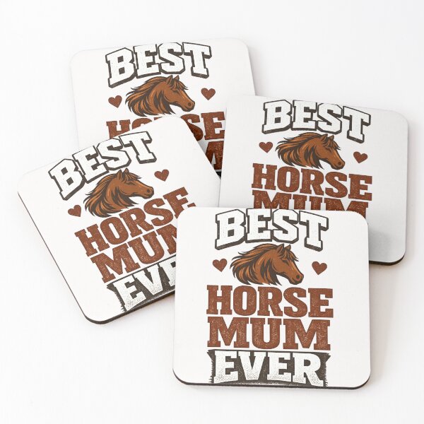 Item preview, Best Horse Mum Ever Equestrian Mother Horse Love Woman designed and sold by Pawsome Quotes.