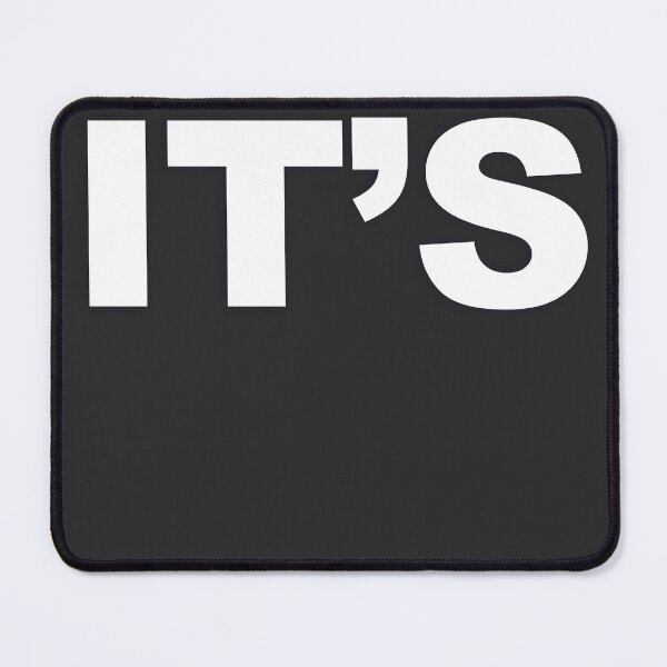 Item preview, IT'S — White Minimal Bold Type Statement designed and sold by WORDPAUSE.