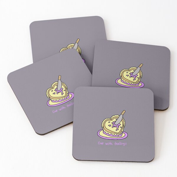 Item preview, Cut With Feelings – Emotional Cake Dark Humor Design designed and sold by J-Mindful.