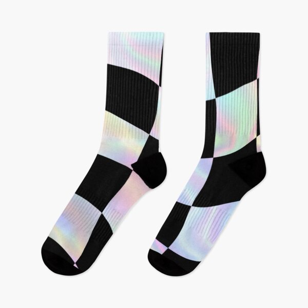 Item preview, Wavy Black Checkered Colorful Pattern designed and sold by Tetete.