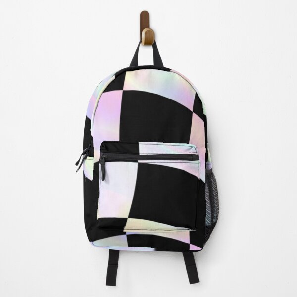 Item preview, Wavy Black Checkered Colorful Pattern designed and sold by Tetete.