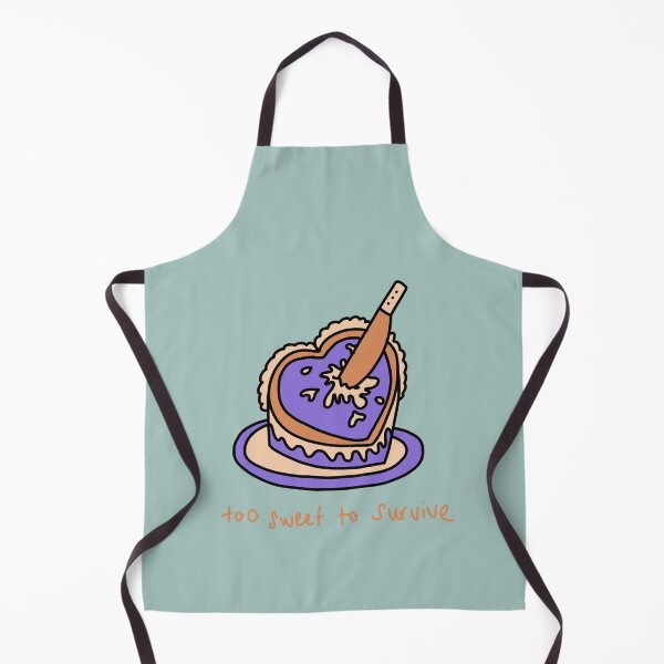 Item preview, Too Sweet to Survive – Dark Cute Heart Cake Illustration designed and sold by J-Mindful.