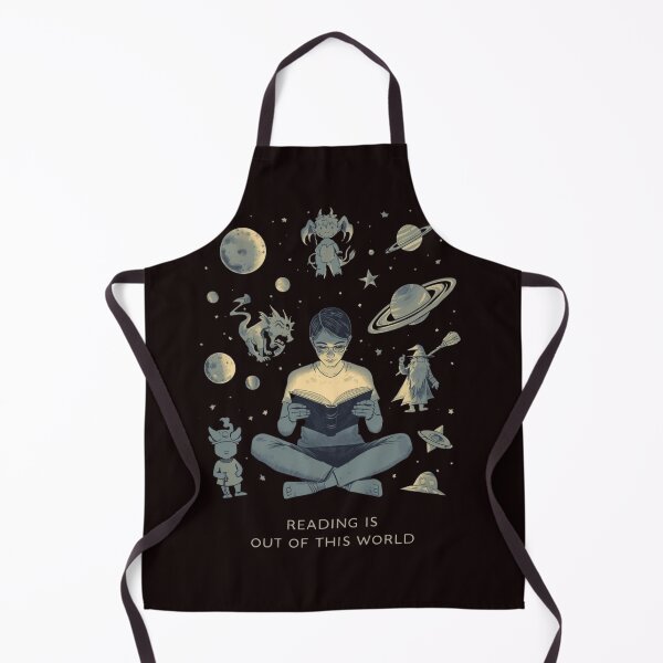 Item preview, Reading is Out of this Planet reading Girl designed and sold by oso-de-color.
