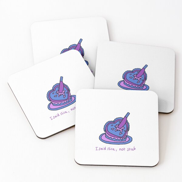 Item preview, I Said Slice Not Stab – Funny Dark Humor Cake Design designed and sold by J-Mindful.