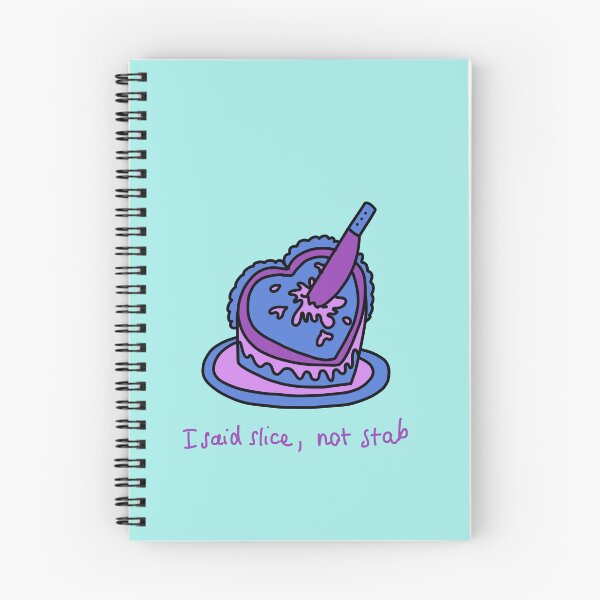 Item preview, I Said Slice Not Stab – Funny Dark Humor Cake Design designed and sold by J-Mindful.