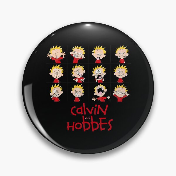 Item preview, Calvin And Hobbes Many Moods Funny Faces Grid designed and sold by Hoodybaba.