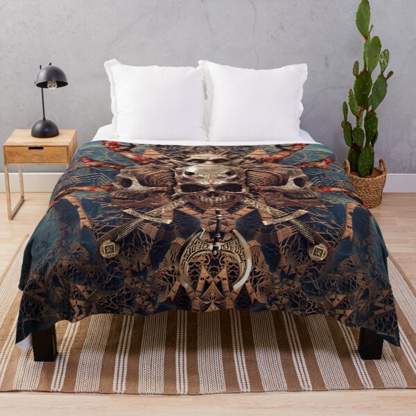 Item preview, The Demon King: Blood-Soaked Skull Art designed and sold by yuvimaginaria.