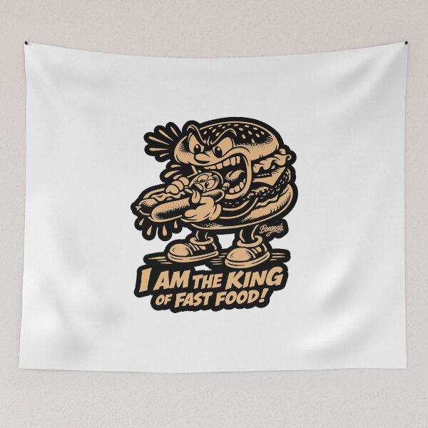 Item preview, Savage Burger Devours Hot Dog designed and sold by Boogosh.