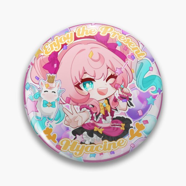 Item preview, Cute Honkai Star Rail Modern Badge Amphoreus HYACINE designed and sold by rireirireika.
