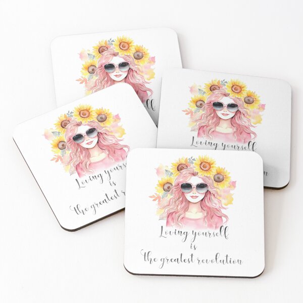 Item preview, Boho Watercolor Girl & Sunflowers designed and sold by KrisGraphic45.