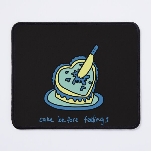 Item preview, Cake Before Feelings – Funny Dessert Humor Design designed and sold by J-Mindful.