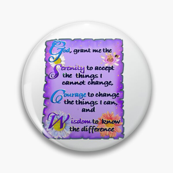 Item preview, God grant me the serenity Beautiful poetic prayer mindfulness poem about resilience designed and sold by Artonmytee.