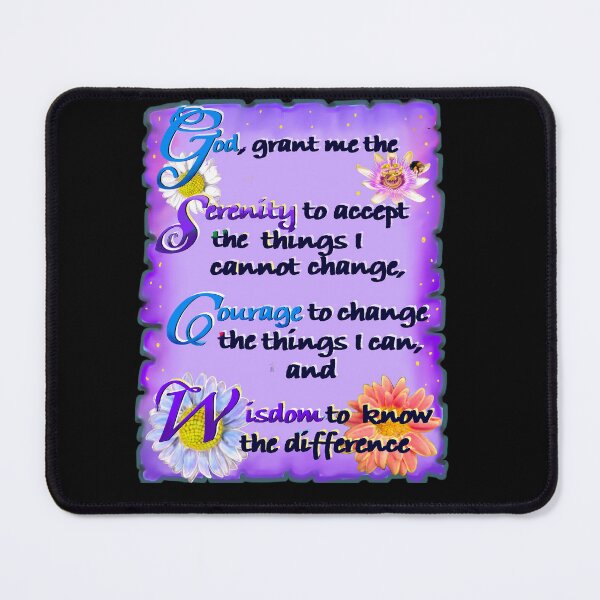Item preview, God grant me the serenity Beautiful poetic prayer mindfulness poem about resilience designed and sold by Artonmytee.