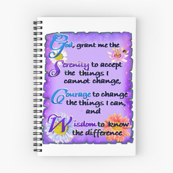 Item preview, God grant me the serenity Beautiful poetic prayer mindfulness poem about resilience designed and sold by Artonmytee.