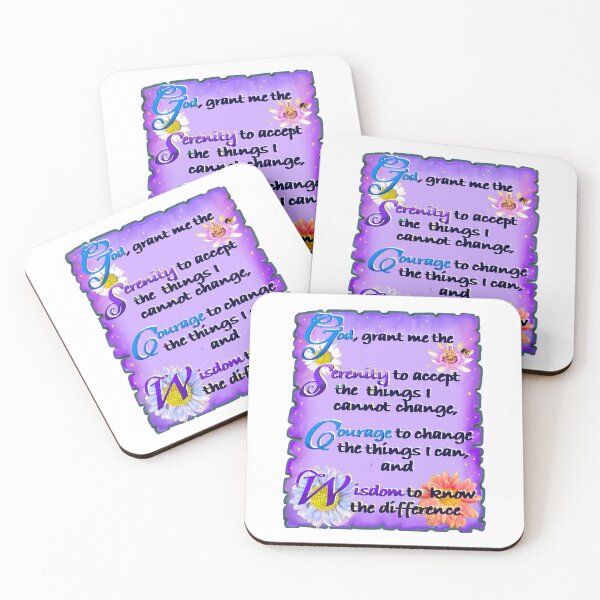 Item preview, God grant me the serenity Beautiful poetic prayer mindfulness poem about resilience designed and sold by Artonmytee.
