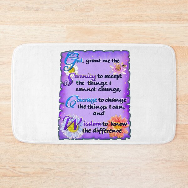 Item preview, God grant me the serenity Beautiful poetic prayer mindfulness poem about resilience designed and sold by Artonmytee.