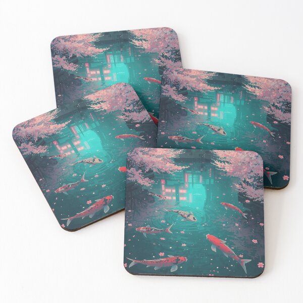 Item preview, Koi Pond in Neo-Tokyo designed and sold by Stillwake Post.