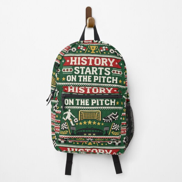 Item preview, History Starts On The Pitch Football Sports Motivation Knitting Patterns designed and sold by Mauswohn.