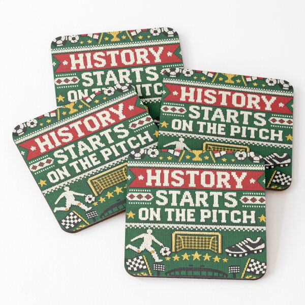 Item preview, History Starts On The Pitch Football Sports Motivation Knitting Patterns designed and sold by Mauswohn.