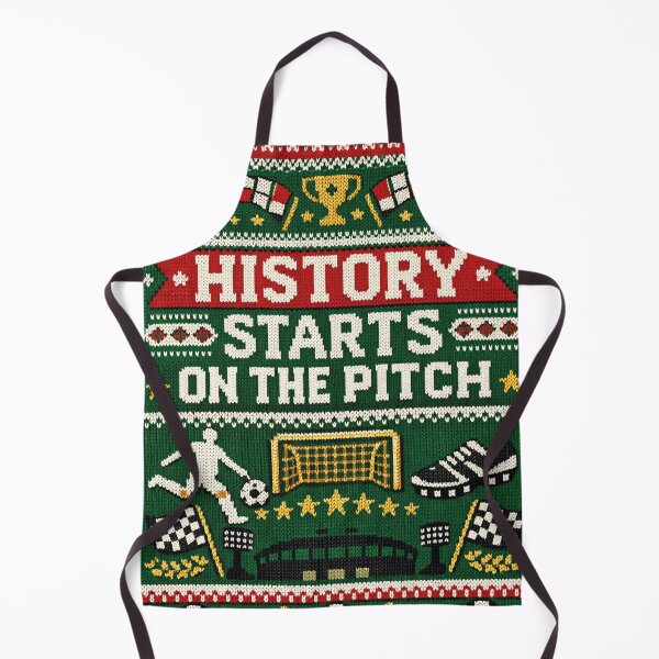 Item preview, History Starts On The Pitch Football Sports Motivation Knitting Patterns designed and sold by Mauswohn.
