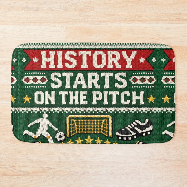 Item preview, History Starts On The Pitch Football Sports Motivation Knitting Patterns designed and sold by Mauswohn.