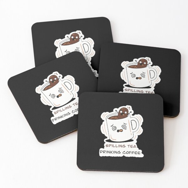 Item preview, Dizzy Mug Spilling Tea While Drinking Coffee designed and sold by Senorona.